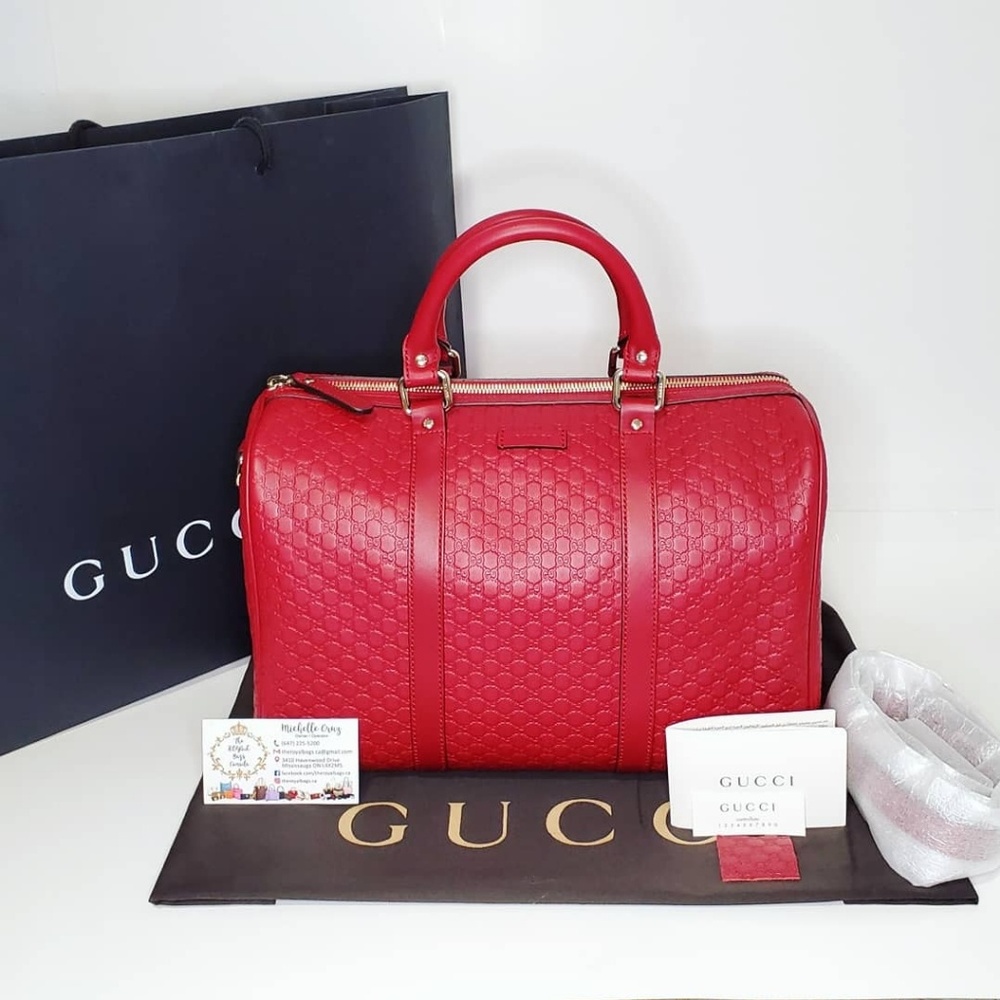 ❌SOLD❌Gucci Microguccisima Boston Bag